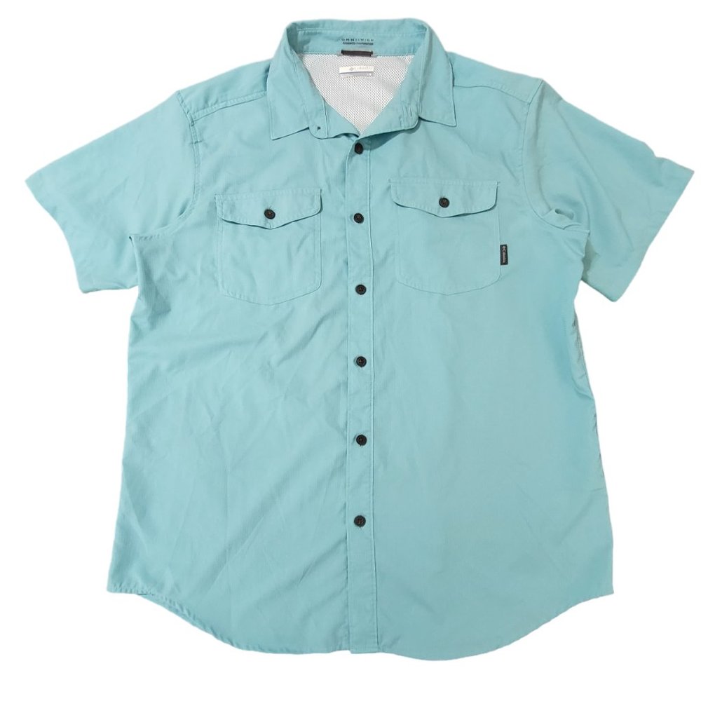 Men's Columbia Omni-Wick Advanced‎ Evaporation Button Up Short Sleeves Shirt